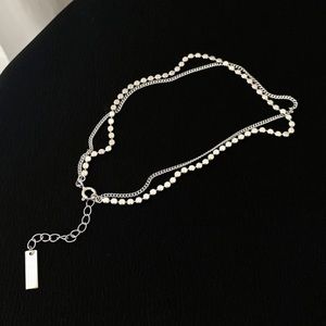 🌟 Sterling Silver Anklet Double Layer